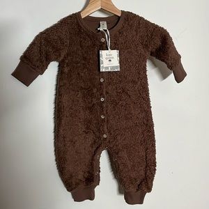 Kate Quinn Brown Fuzzy One Piece